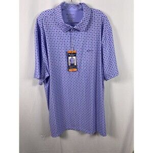 Men’s Ben Sherman Sport Shirt UPF50 Moisture Wicking Sz XXL Purple 3 Button